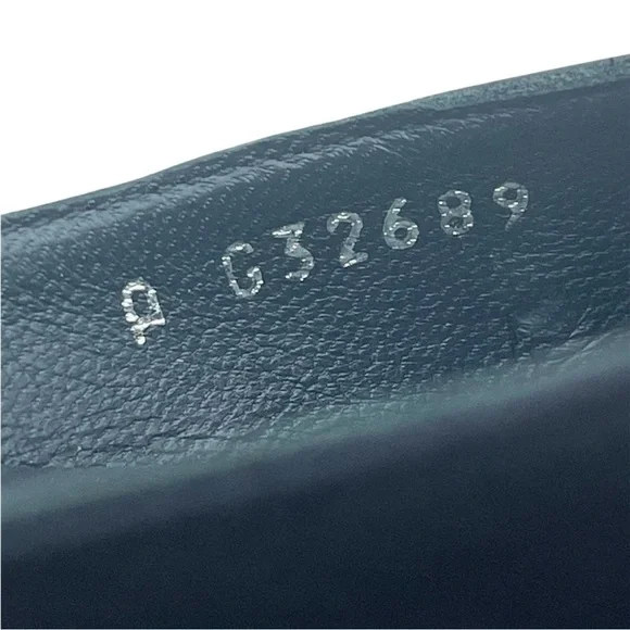 CHANEL Navy Satin Cap Toe Ankle Strap CC Flats 38.5EU - Picture 12 of 16